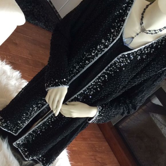 100% silk 💞BIDS & SEQUINS 💞PATRA 💞Jacket set - Picture 10 of 16